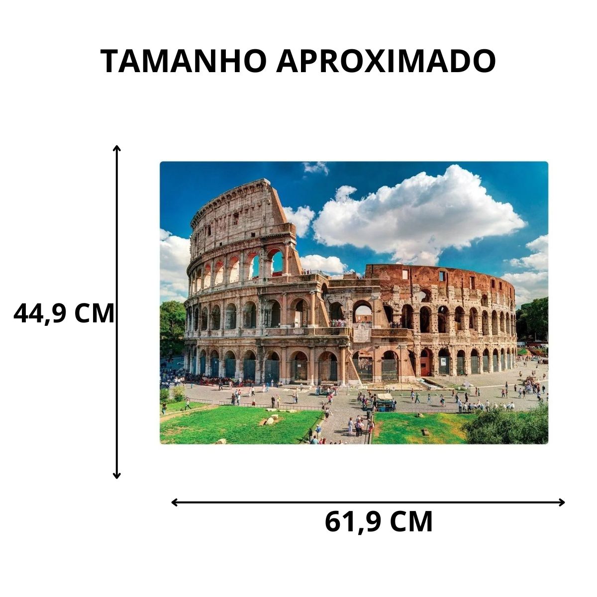 Quebra Cabeça Roma / Coliseu 1000 Peças - Toyster Quebra Cabeça Roma / Coliseu 1000 Peças - Toyster
